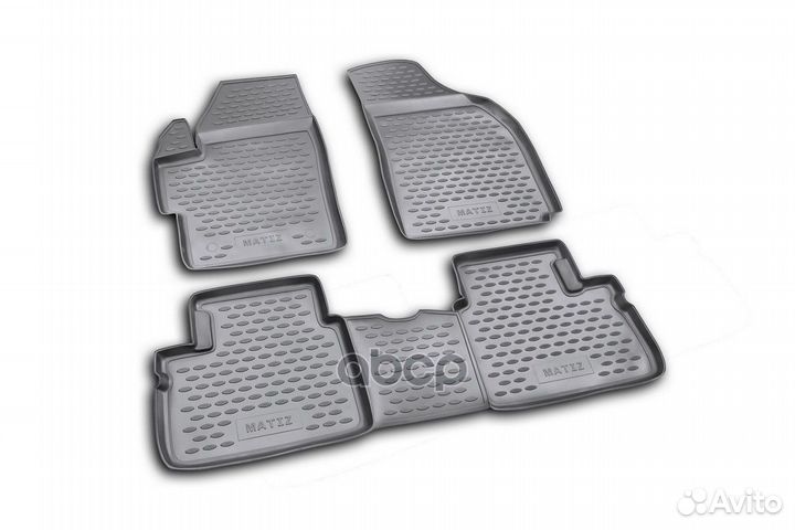Коврики в салон daewoo Matiz 2005, 4 шт. (пол