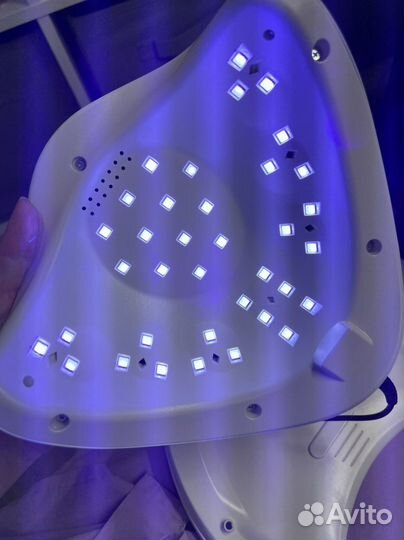 Лампа led/uf для маникюра на гарантии