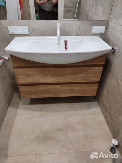 Тумба для ванной из массива