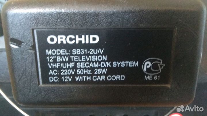 Обмен Телевизор ч/б Orchid