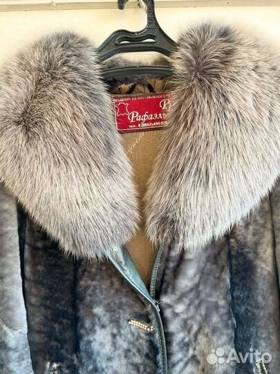 Шуба мутоновая бу 48 50р