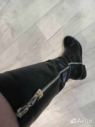 Сапоги весенние натуральная кожа 38