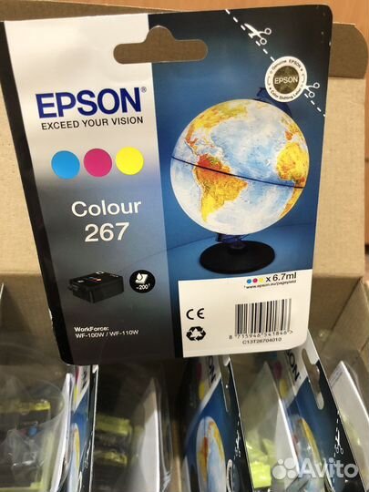 Цветные картриджы epson wf 100