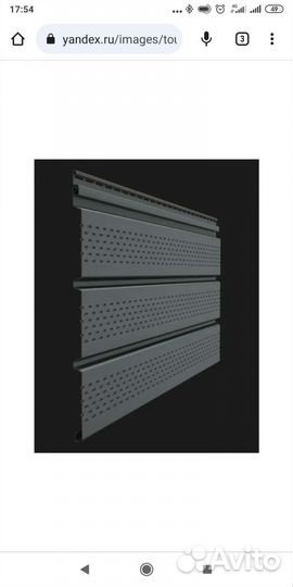Сайдинг docke sofit full vent-t4 графит
