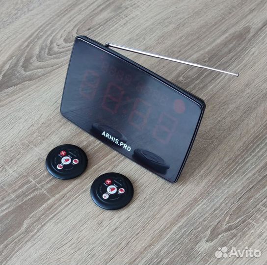 Табло отображения вызова на русском, кнопка вызова