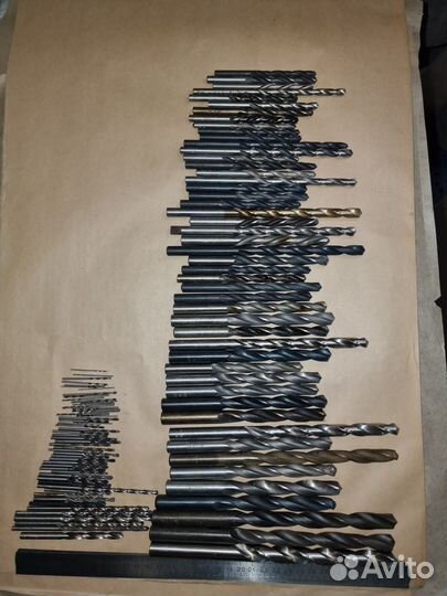 Сверла по металлу СССР набор свёрл Р6М5 ф 1-13 мм