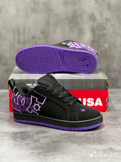 DC Shoes Court Graffik Purple x Black Sabbath