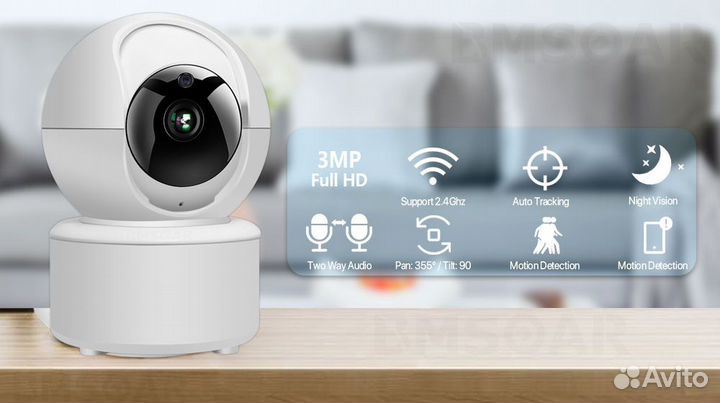 Видеоняня. WiFi камера поворотная. Новая