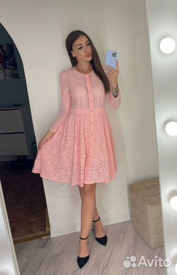 Розовое платье бренда Maje (новое с биркой)