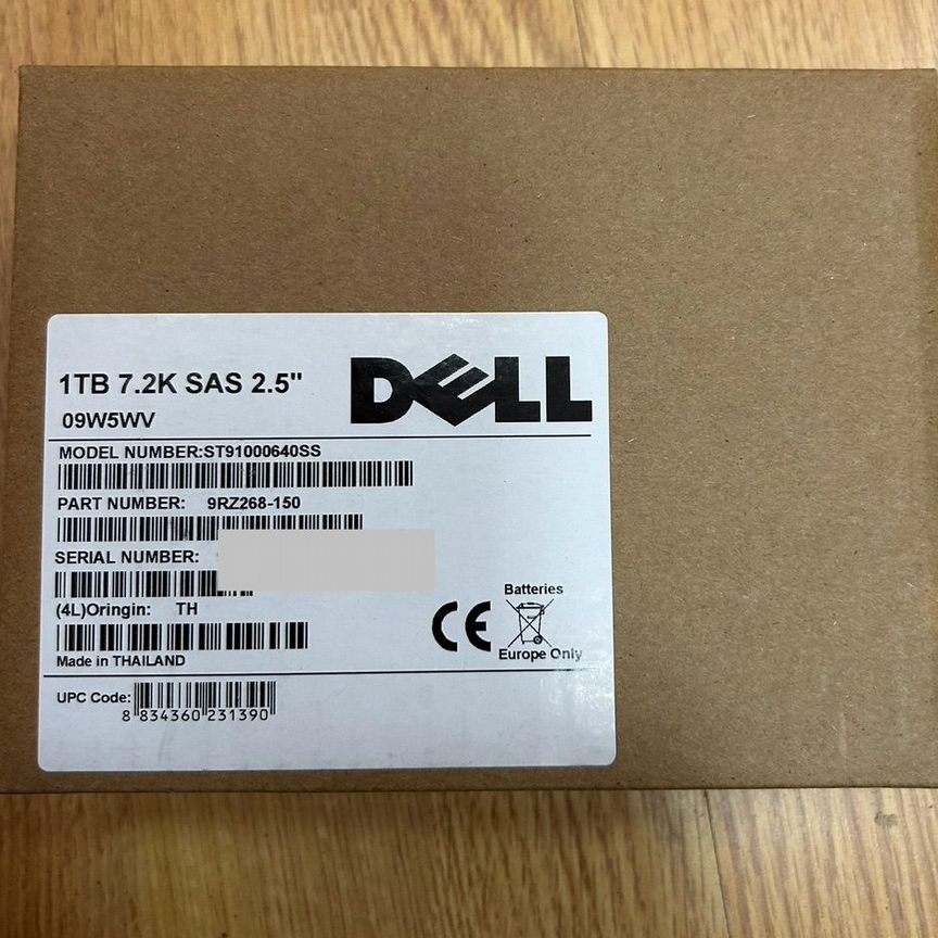 [09W5WV] Жесткий Диск Dell 1tb Sas9rz268-150