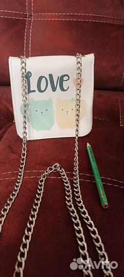 Сумки маленькие A.Valentino нат.кожа,цепочка
