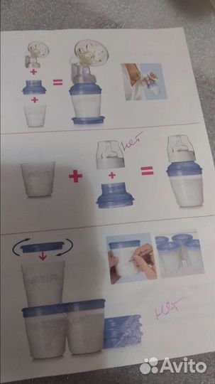 Avent ручной молокотсос, см описание