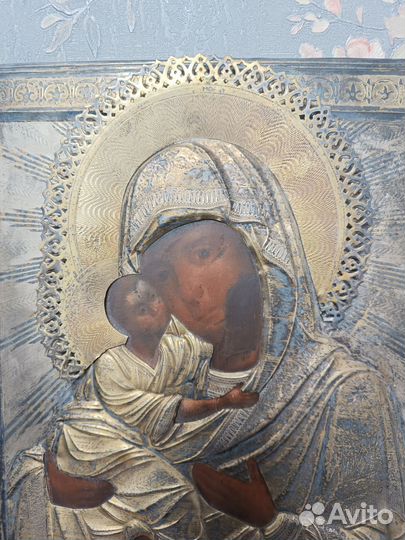 Икона серебро 84