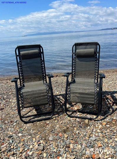 Кресло шезлонг складное 2шт (Арт.82385)