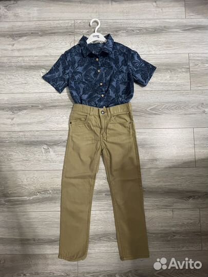 Рубашка джинсы костюм H&M для мальчика