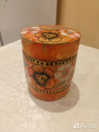 Копилка бочонок деревянная