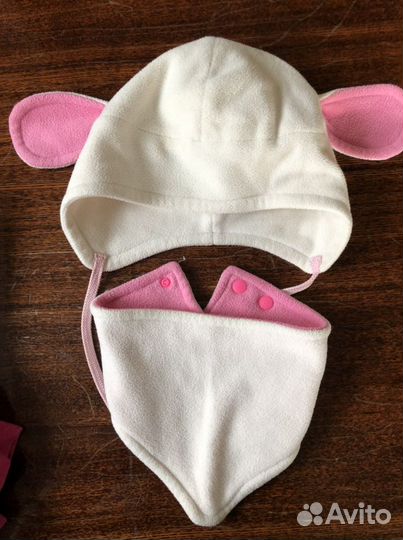Комплект шапочка и снуд из флиса