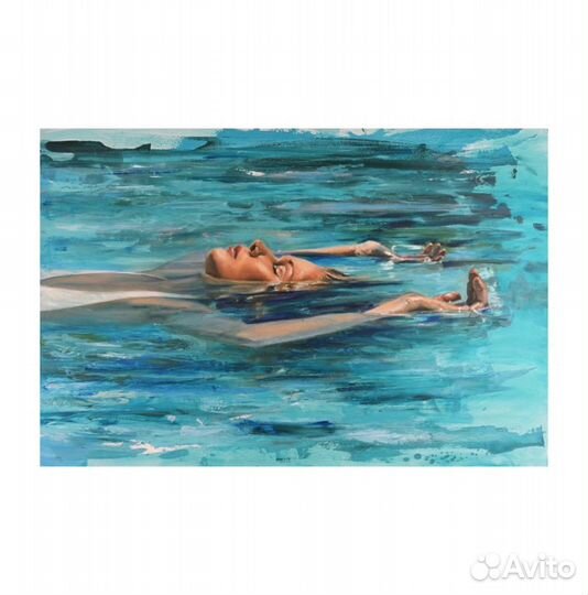 Картина маслом Девушка в воде