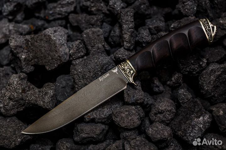 Нож Пегас из булатной стали анатомическая рукоять
