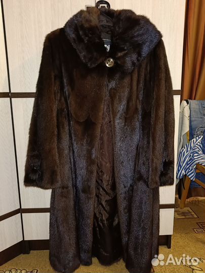 Шуба норковая с капюшоном 46 48