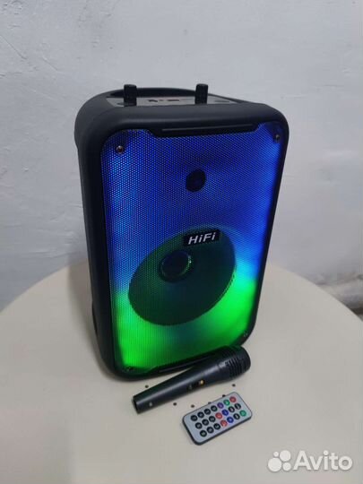 Колонка портативная RX-8185,RGB/USB/AUX/Bluetooth