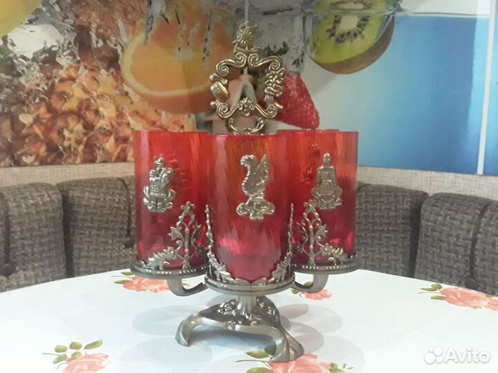 Бокалы на подставке СССР