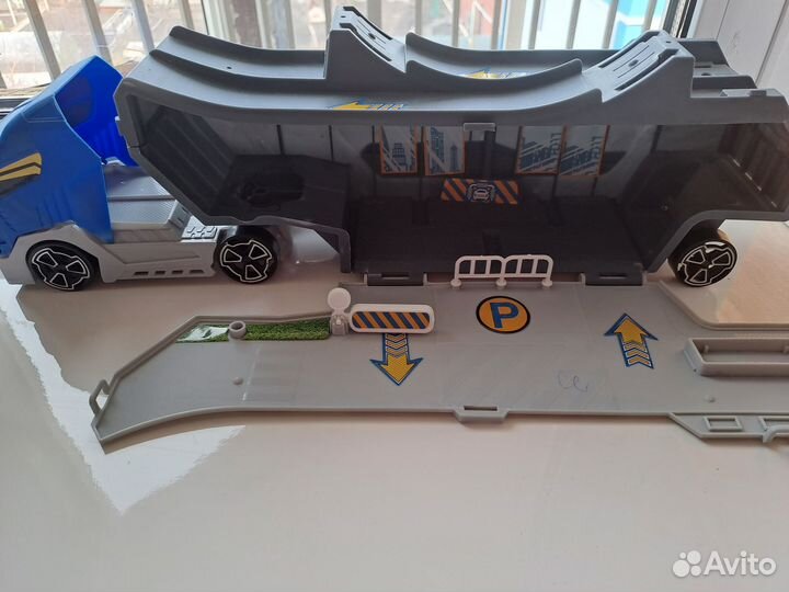 Авто-трек для машинок + грузовик-перевозчик