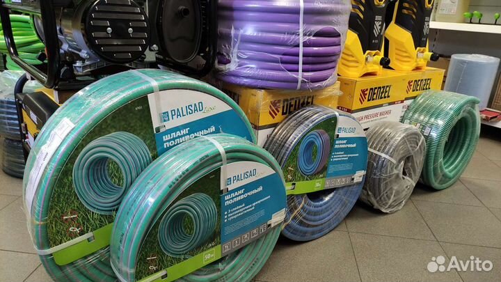 Шланг поливочный резиновый, пвх, силикон, метрами