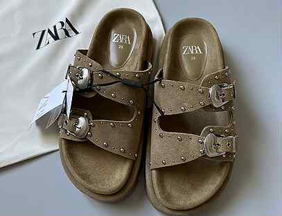 Бронь Замшевые сандали Zara в наличии 38