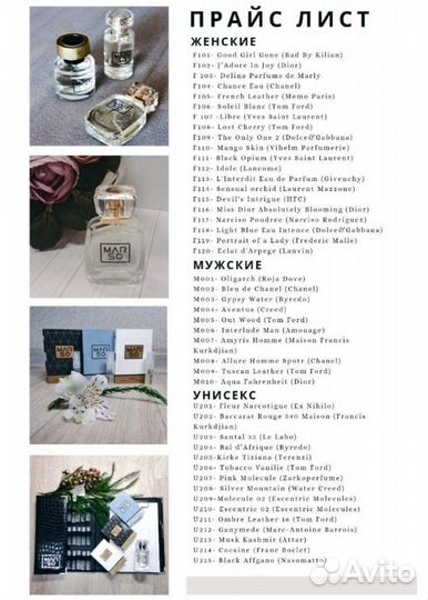 Селективная парфюмерия Marso