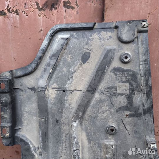 Защита днища задняя правая BMW x3 f25 x4 f26