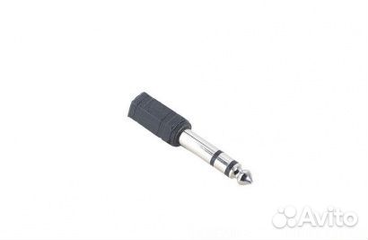 Адаптер Hama H-43368 3.5мм Jack(f) - 6.3 мм jack(m