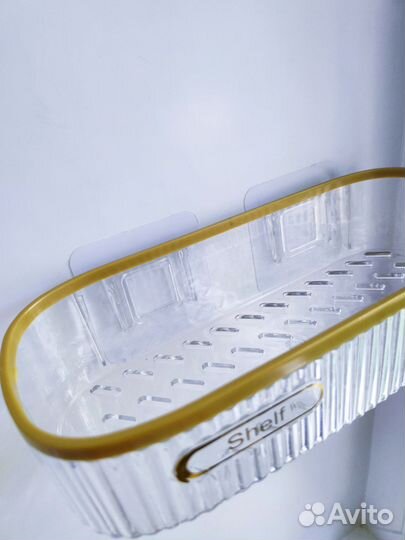 Полка для ванной и кухни без сверления