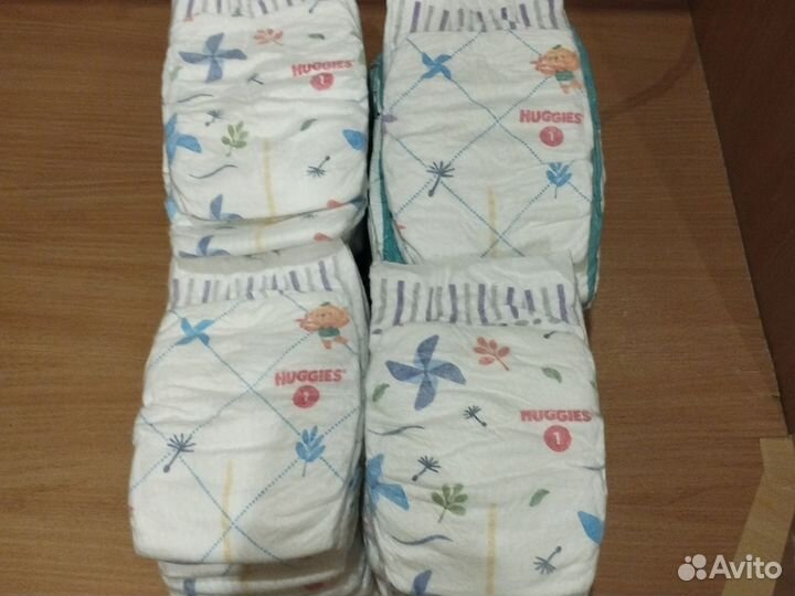 Памперсы детские размер 1 для новорожденных