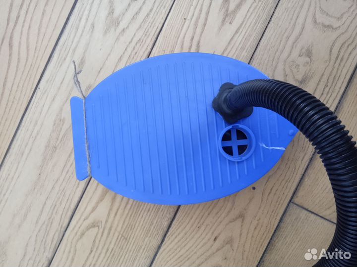 Насос для матраса голубой 3л