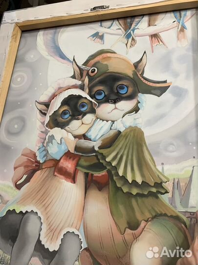 Картина роспись по батику