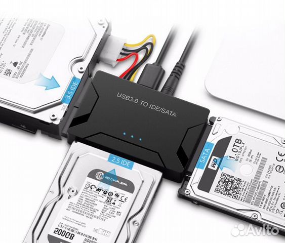 Переходник адаптер для HDD, SSD, CD- и DVD-привода