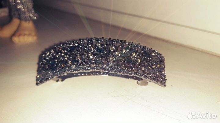 Заколка автомат для волос Swarovski Ницца