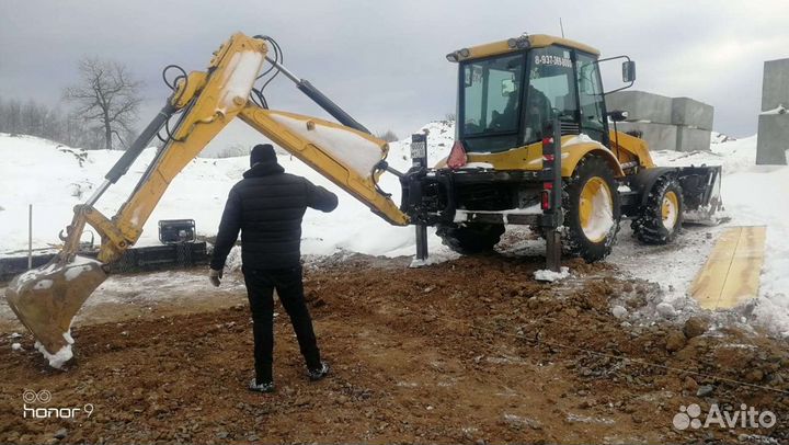Услуги экскаватора погрузчика terrex 880
