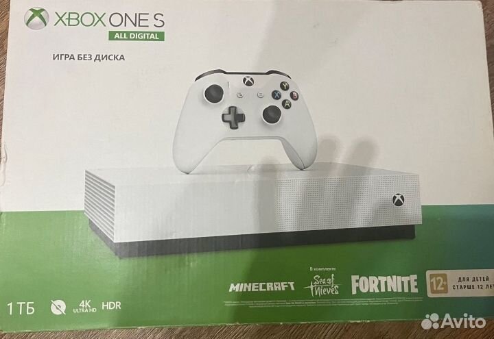 Xbox One S all digital 1 тб