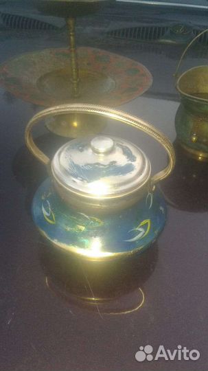 Сахарница алюминевая СССР кофейник