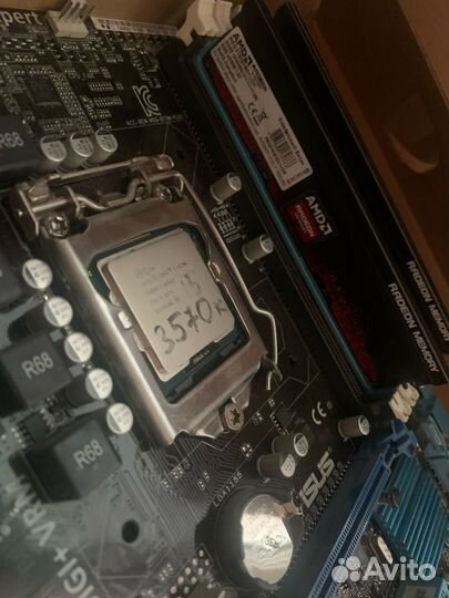 Комплект i5 3570k + 16gb + asus b75m-plus
