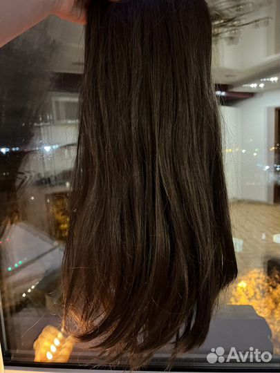 Волосы на заколке искусственные