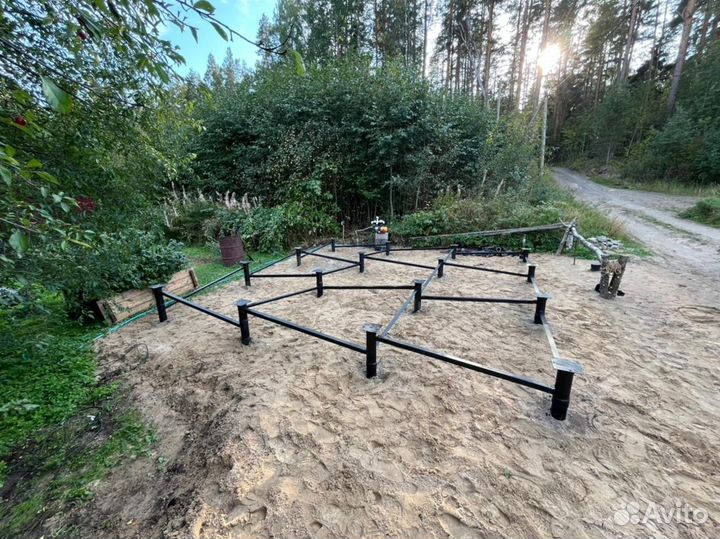 Винтовые сваи под ключ установка