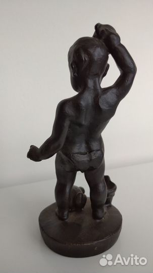 Мальчик с кружкой и мишкой. счлз 1962 г. СССР