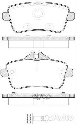 1503 00 колодки дисковые задние MB W166/R172 M