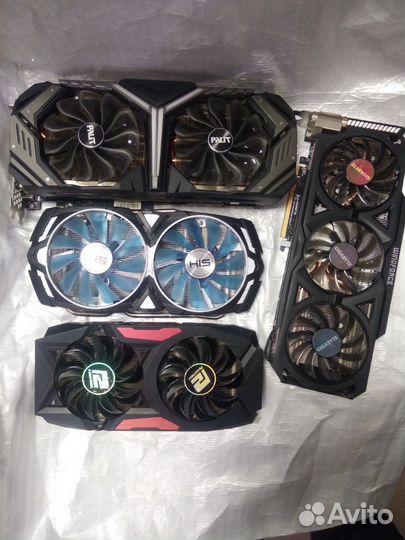 Охлаждения для видеокарт palit, powercolor 480,his