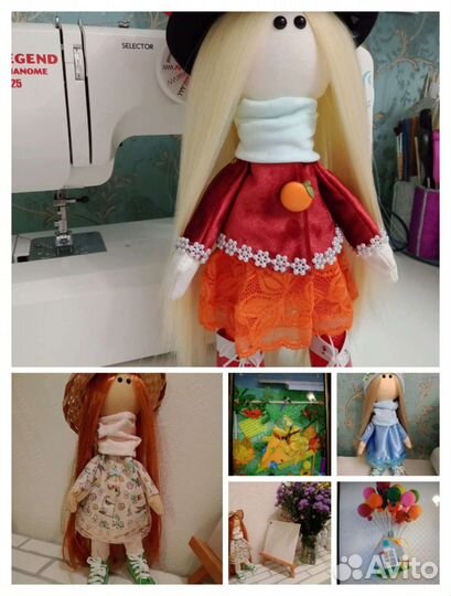 Куклы интерьерные подарочные ручной работы