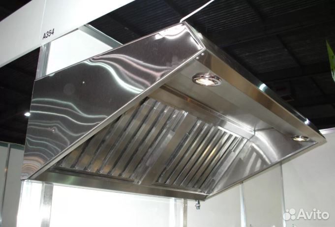 Зонт вытяжной из нержавеющей стали нержавейка