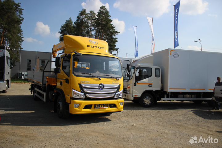 Бортовой грузовик Foton S120 с КМУ XCMG, 2023